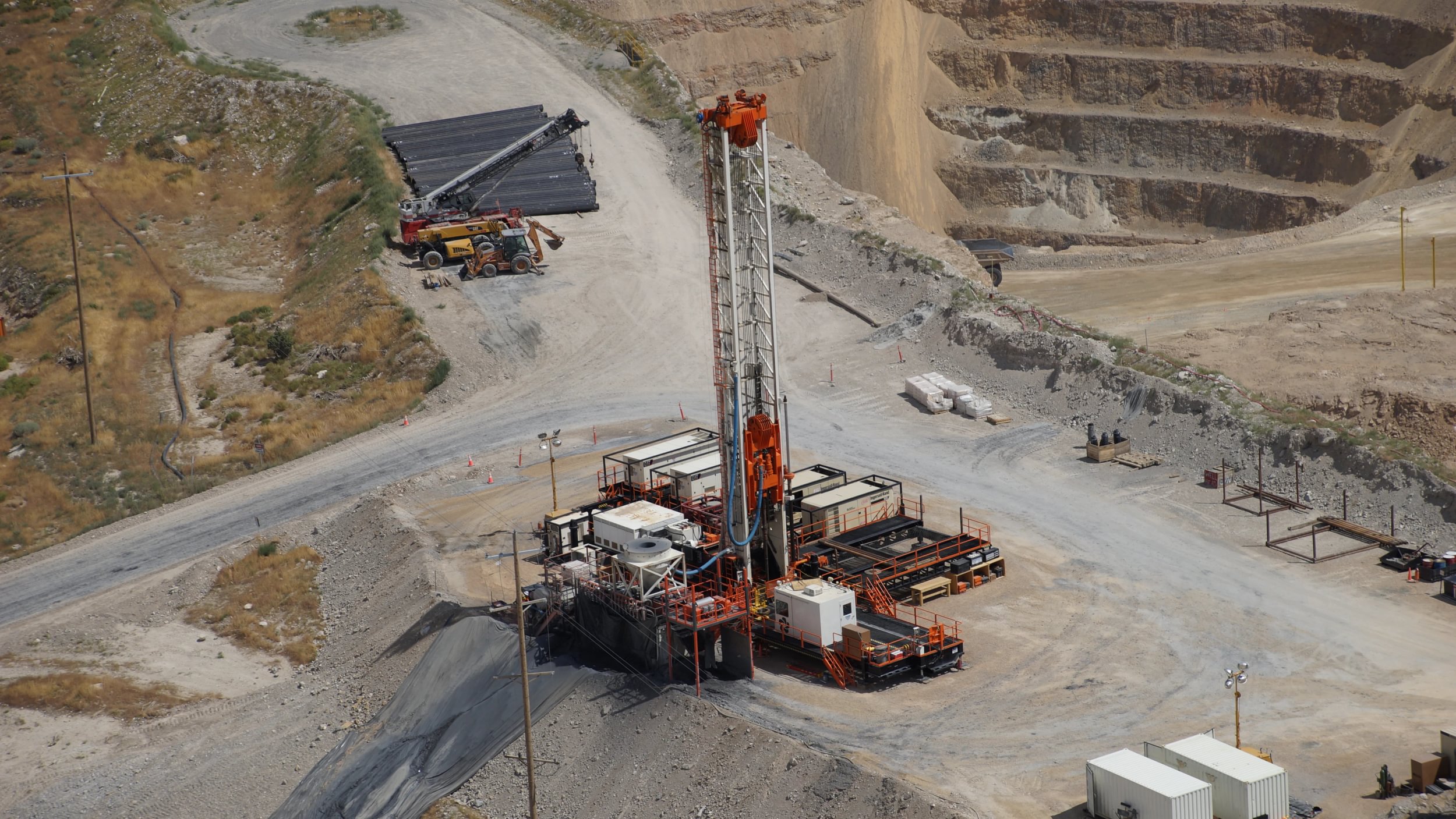 Drilling project in operation